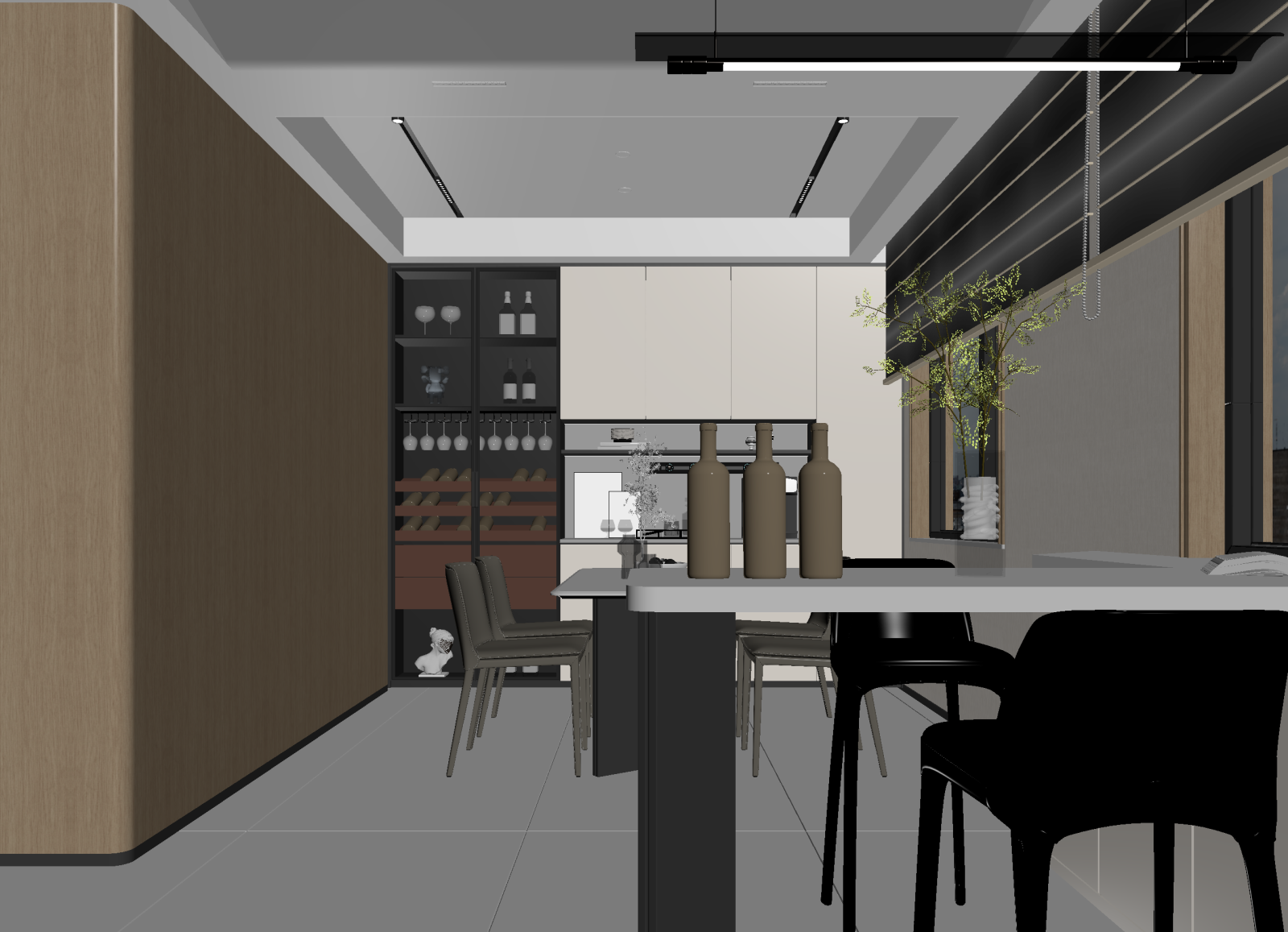 现代咖啡厅3D模型下载【ID:1214344248】