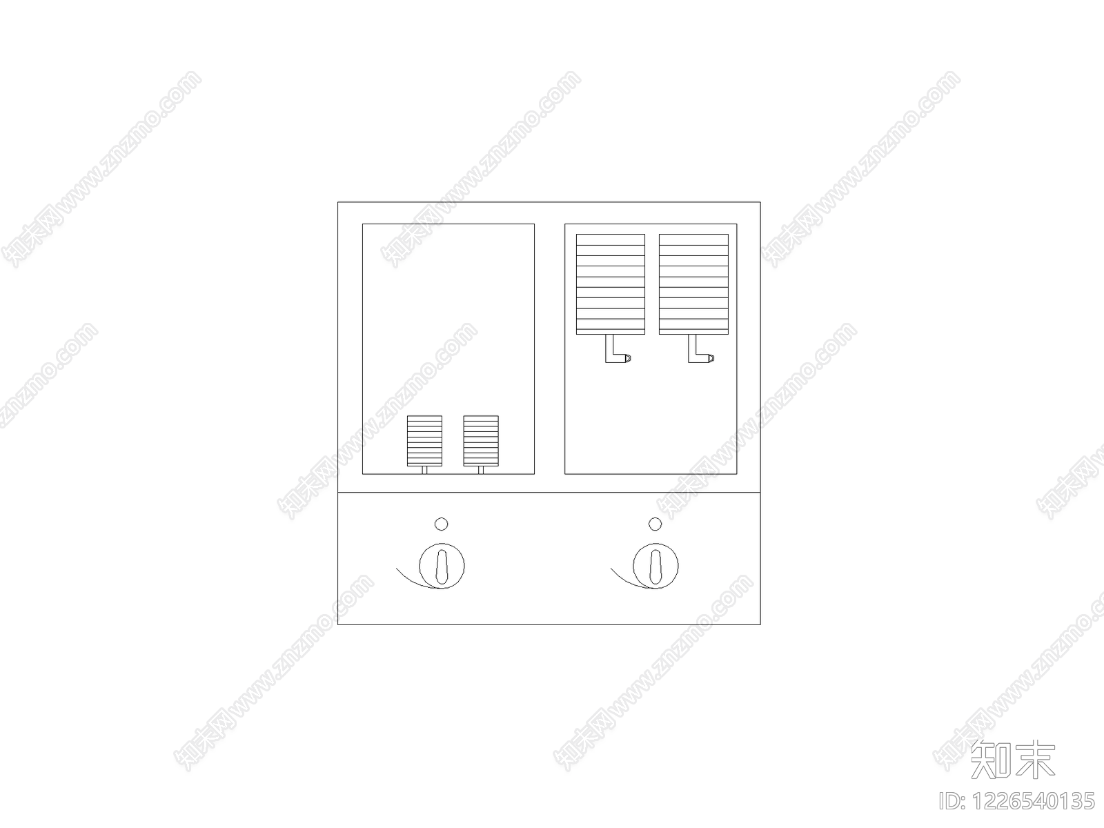 柜子cad施工图下载【ID:1226540135】