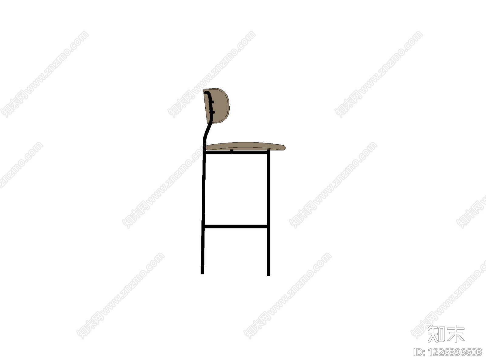椅子cad施工图下载【ID:1226396603】
