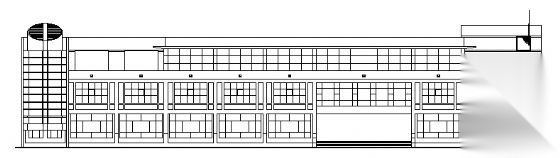 某农业大学大学餐厅建筑设计方案图cad施工图下载【ID:164866182】