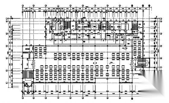 某农业大学大学餐厅建筑设计方案图cad施工图下载【ID:164866182】