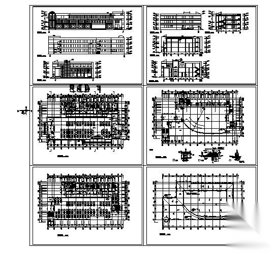 某农业大学大学餐厅建筑设计方案图cad施工图下载【ID:164866182】