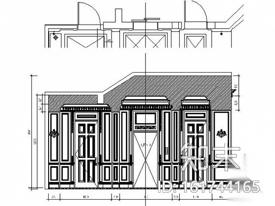 [上海]西郊奢华别墅施工图（含效果）cad施工图下载【ID:161744165】