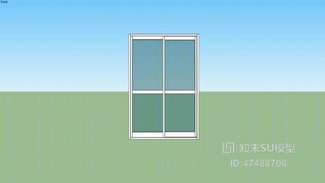 平开窗SU模型下载【ID:918055246】