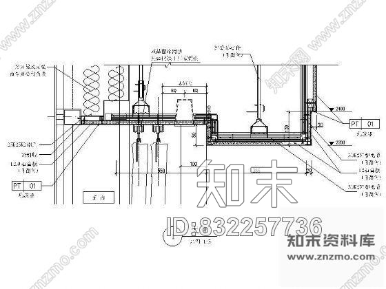 图块/节点样板房单人房天花祥图施工图下载【ID:832257736】