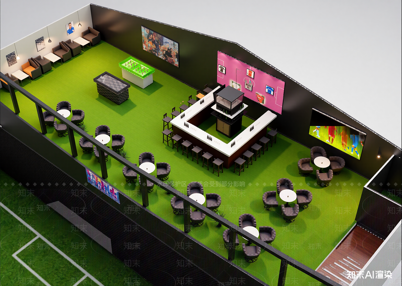 现代酒吧3D模型下载【ID:1214693386】