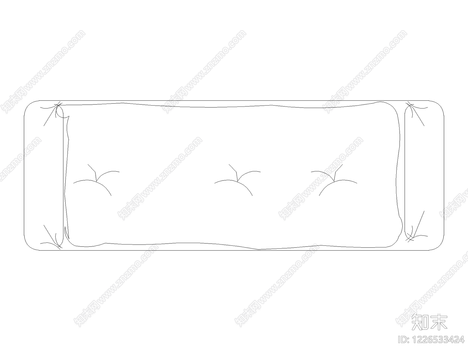 现代沙发CAD图纸