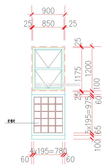 窗cad施工图下载【ID:178427168】
