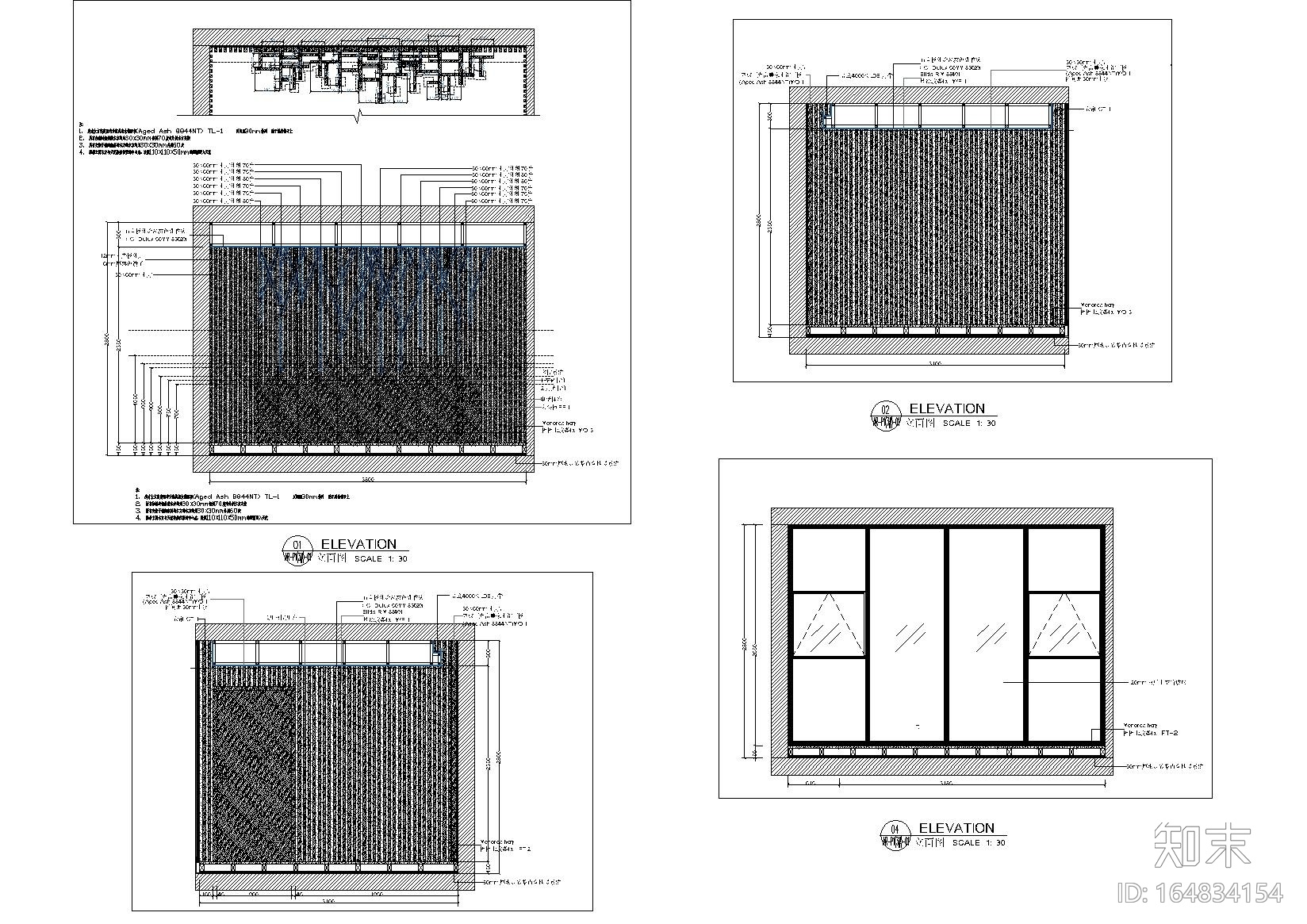 [云南]板栗林P1户型树屋体验住宅施工图cad施工图下载【ID:164834154】