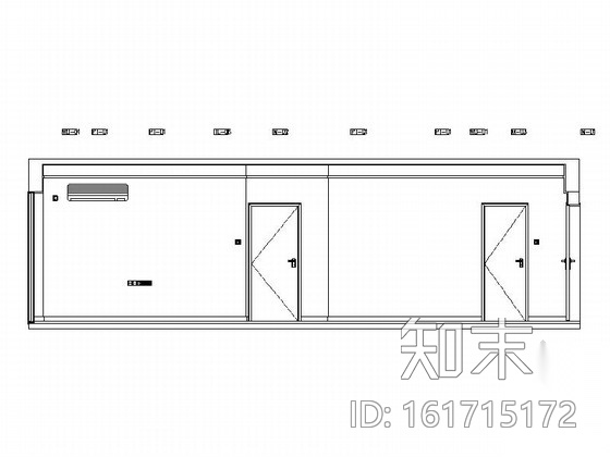 [深圳]普通住宅区现代时尚两居室装修施工图cad施工图下载【ID:161715172】