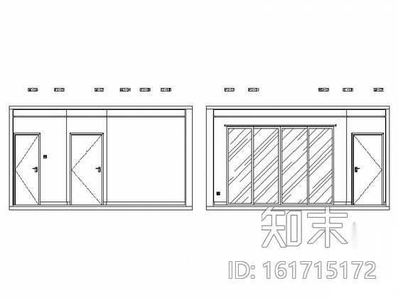 [深圳]普通住宅区现代时尚两居室装修施工图cad施工图下载【ID:161715172】