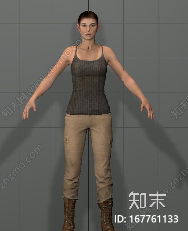 写实欧洲女人CG模型下载【ID:167761133】