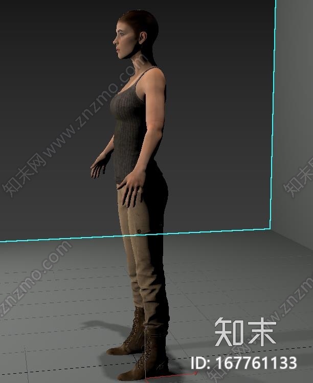 写实欧洲女人CG模型下载【ID:167761133】