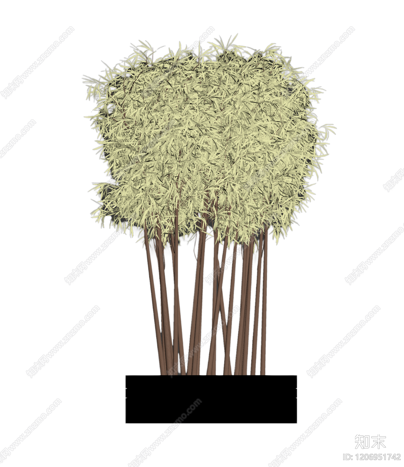 盆栽竹子装饰模型3D模型下载【ID:1206951742】