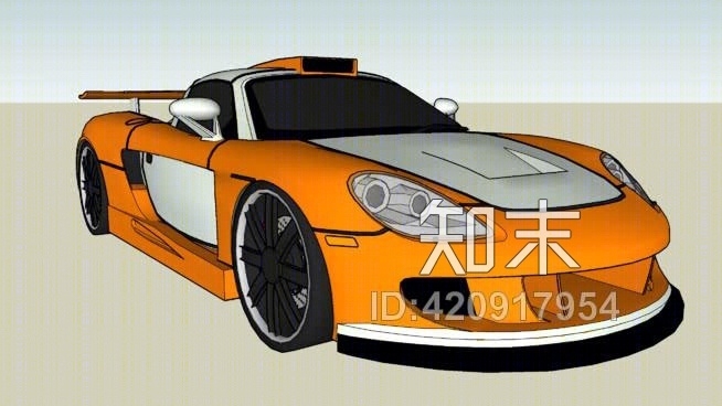保时捷卡雷拉GT（gemballa幻影GT）SU模型下载【ID:420917954】