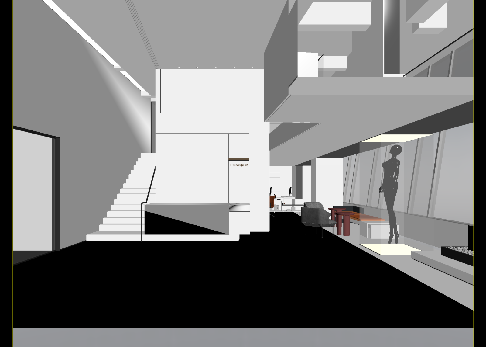 现代售楼处3D模型下载【ID:1214817075】