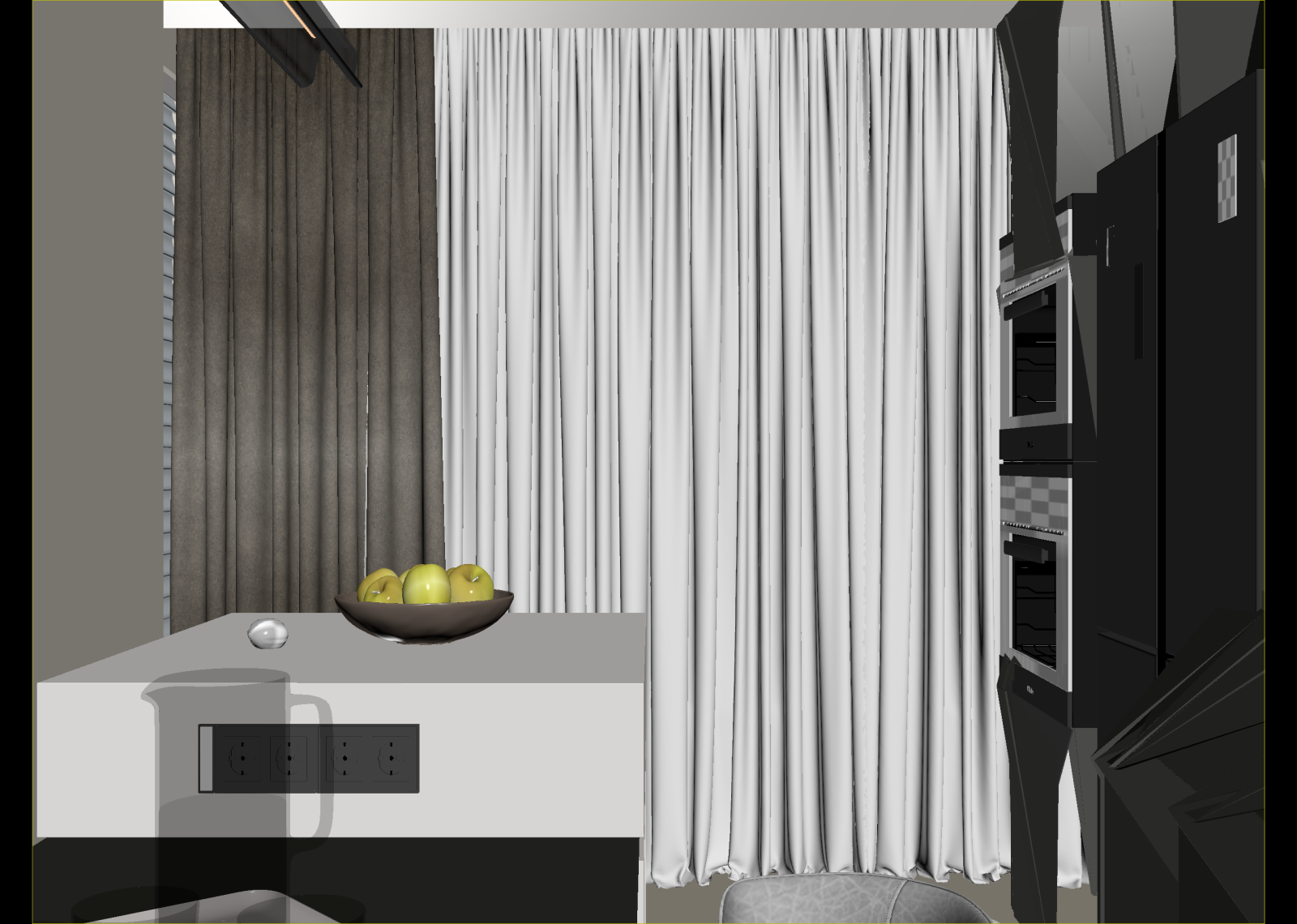 现代酒店客房3D模型下载【ID:1215073105】
