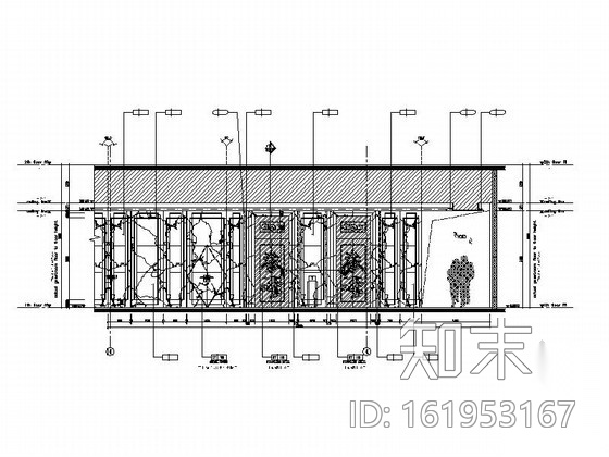 [福州]豪华国际白金五星级酒店大堂施工图cad施工图下载【ID:161953167】