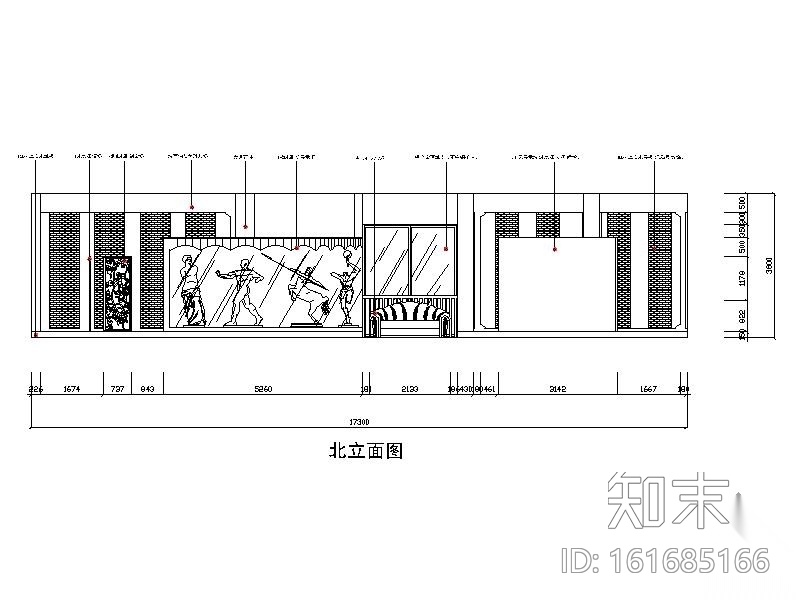 197㎡展厅设计装修图（含效果）cad施工图下载【ID:161685166】