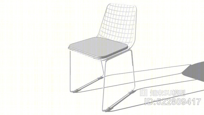 PICPUS，白色金属椅子，世界之家，REF：15556，价格：79.99欧元SU模型下载【ID:522809417】