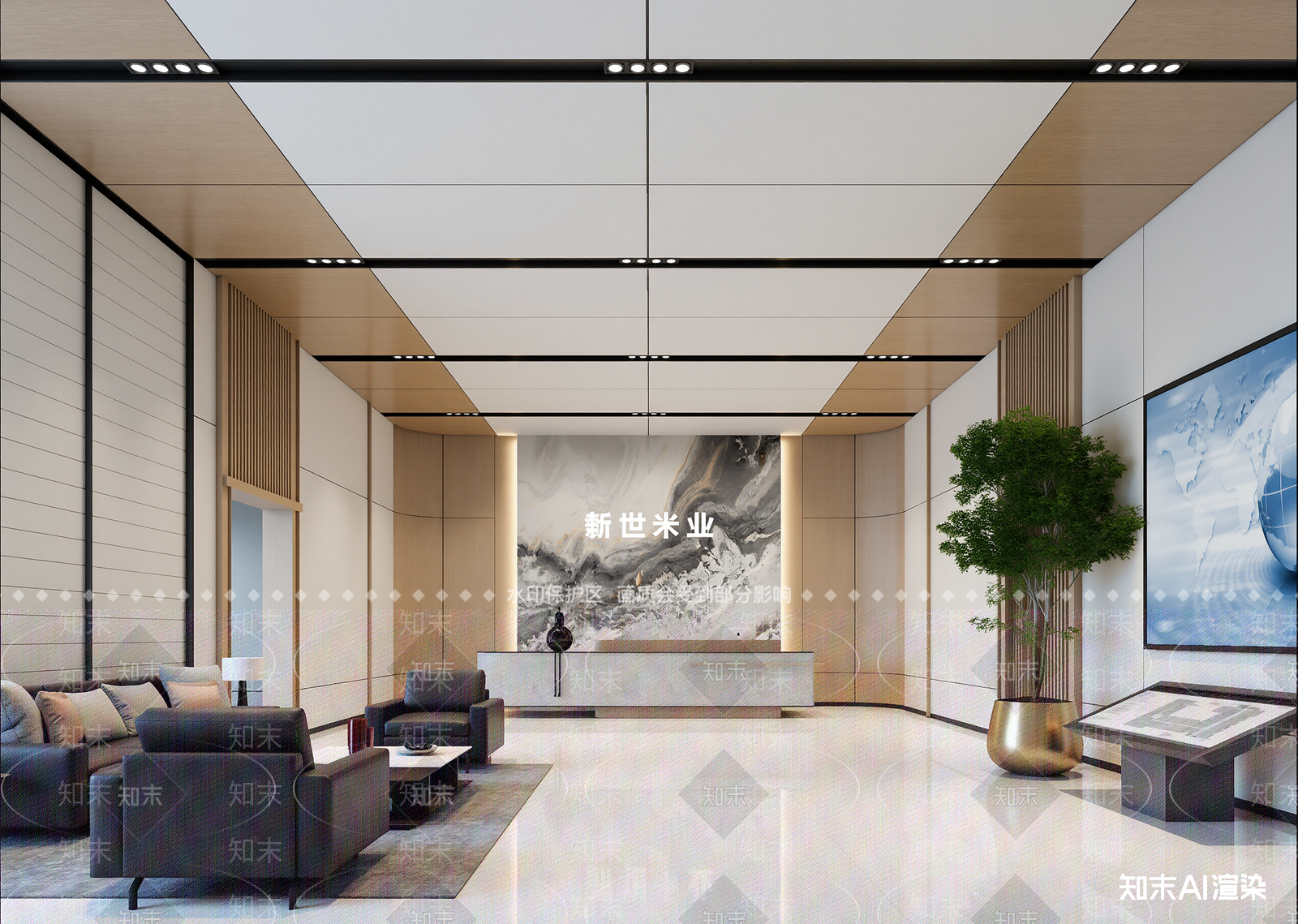 现代售楼处3D模型下载【ID:1215101947】