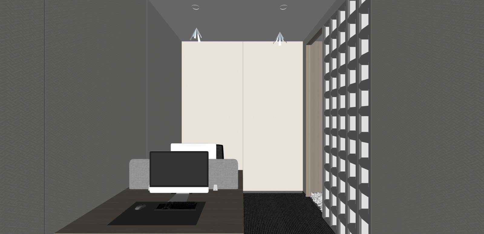 办公大堂SU模型下载【ID:1215941835】