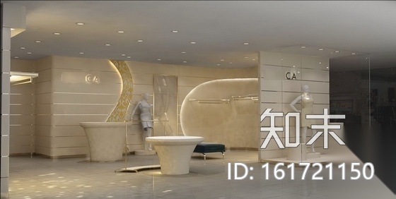 [云南]时尚女装专卖店室内设计施工图（含效果和实景）cad施工图下载【ID:161721150】