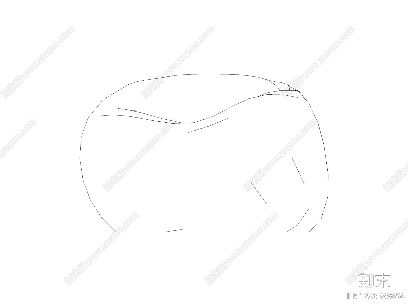 现代沙发CAD图纸