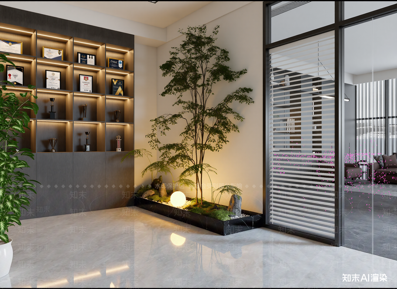 现代接待室3D模型下载【ID:1214109820】