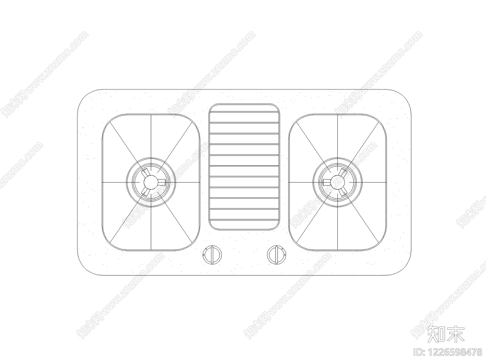 厨房设施cad施工图下载【ID:1226598478】