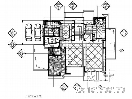[苏州]三层豪华公寓设计装修图施工图下载【ID:161708170】