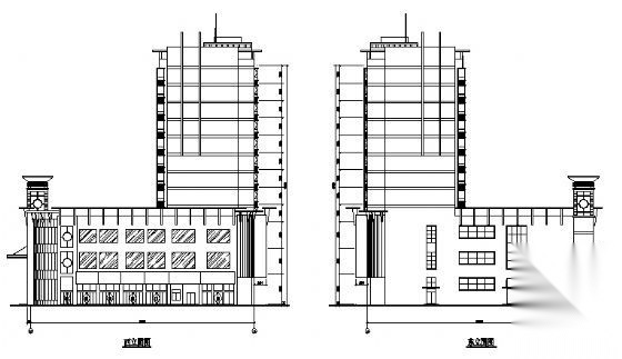 某十一层商业公寓楼建筑方案图cad施工图下载【ID:149843198】