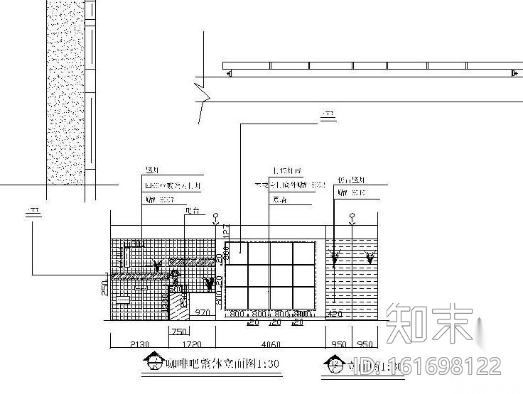 某材料展厅装修图（含效果）cad施工图下载【ID:161698122】