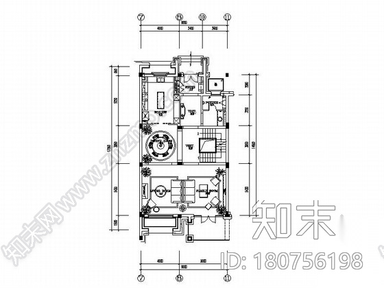 [北京]传统意大利风格奢华样板房施工图（含方案汇报、...cad施工图下载【ID:180756198】