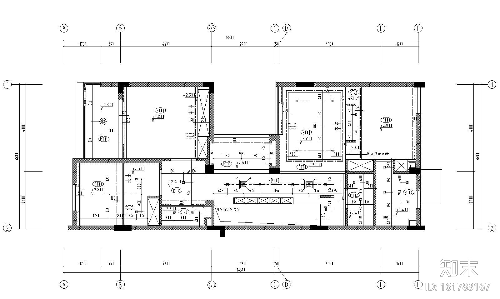 新中式三层独栋别墅内部装修施工图（附效果图）cad施工图下载【ID:161783167】