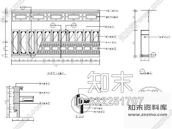 中餐厅衣帽间详图cad施工图下载【ID:832251707】