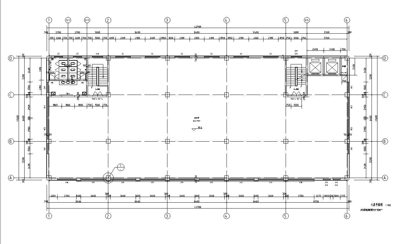 [宁夏]六层框架结构办公及商业综合体建筑施工图（含地下...施工图下载【ID:151408147】