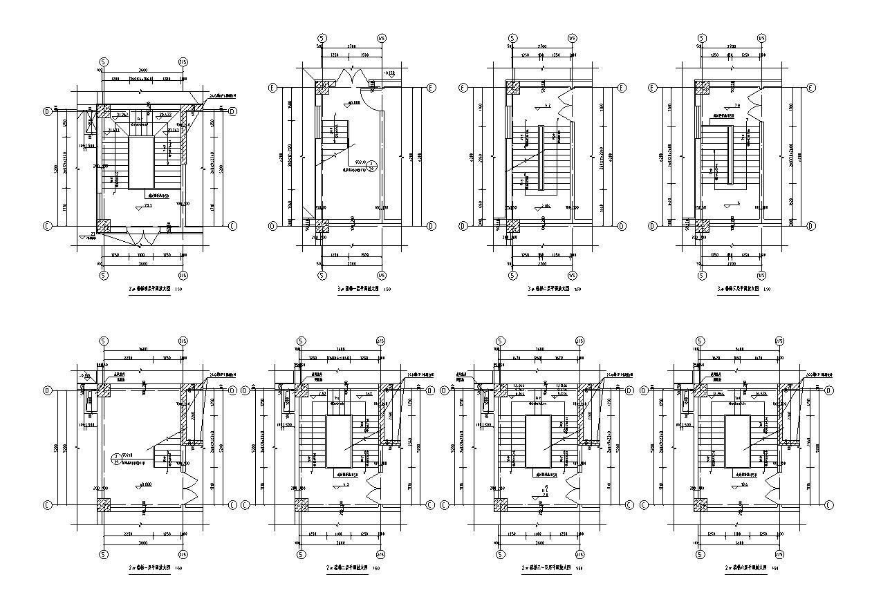 [宁夏]六层框架结构办公及商业综合体建筑施工图（含地下...施工图下载【ID:151408147】