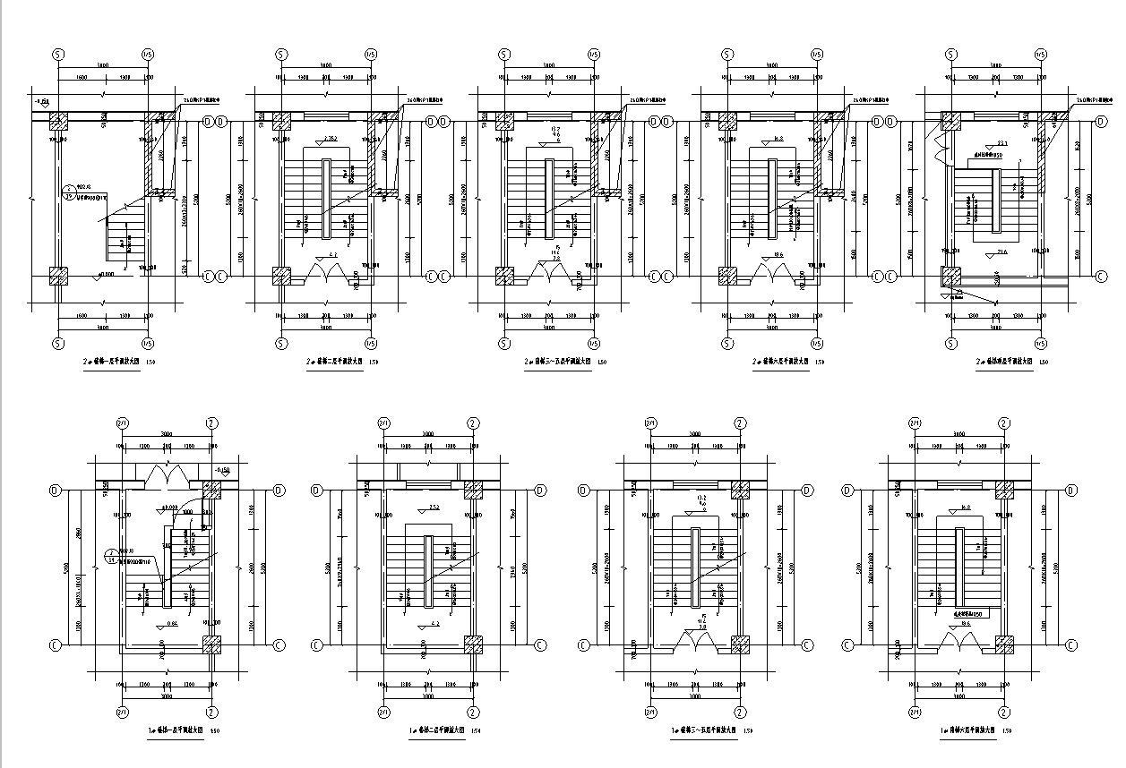 [宁夏]六层框架结构办公及商业综合体建筑施工图（含地下...施工图下载【ID:151408147】