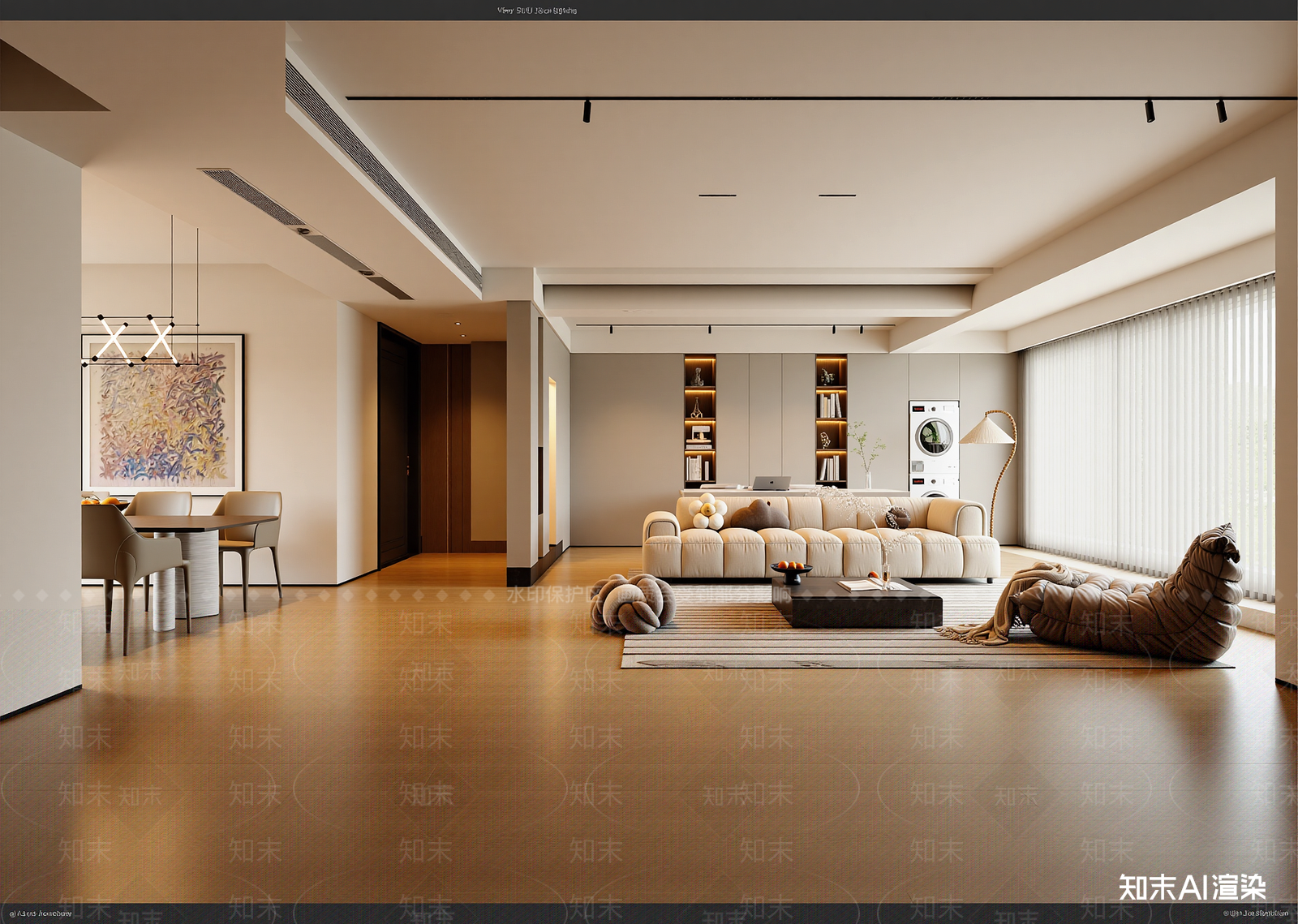 奶油客餐厅3D模型下载【ID:1215059584】