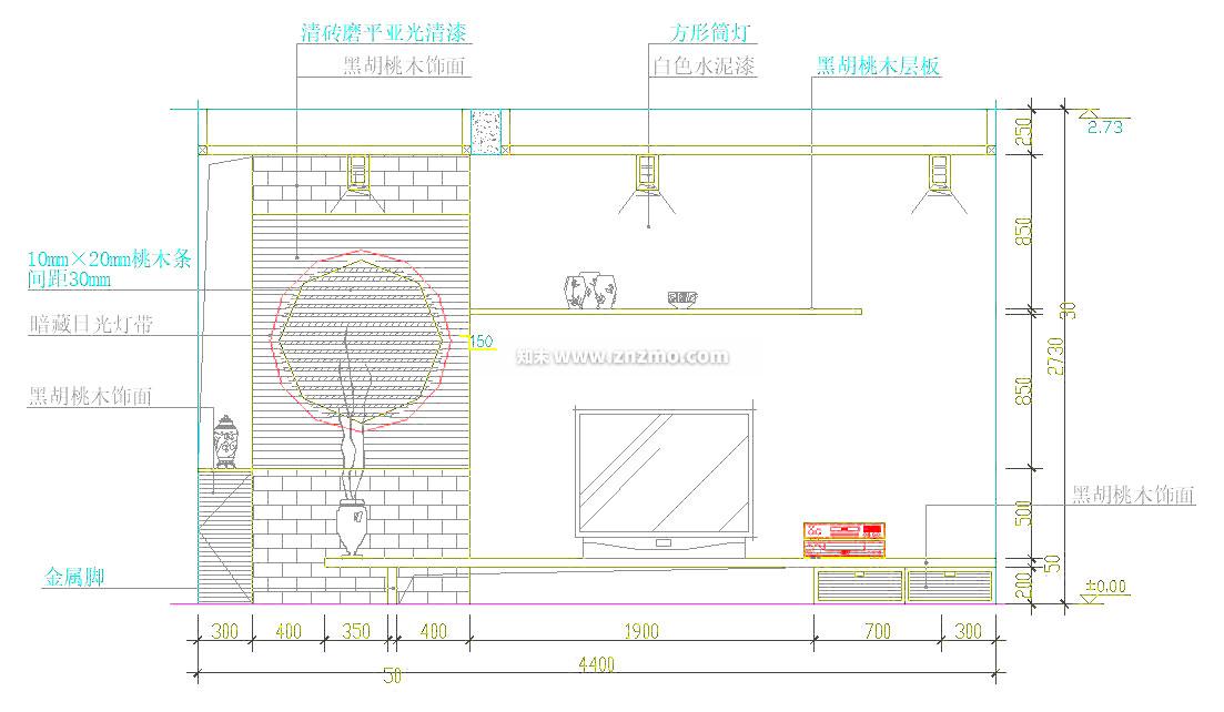 电视cad施工图下载【ID:180670196】