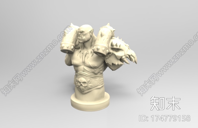 兽人半身3d打印模型下载【ID:174779158】