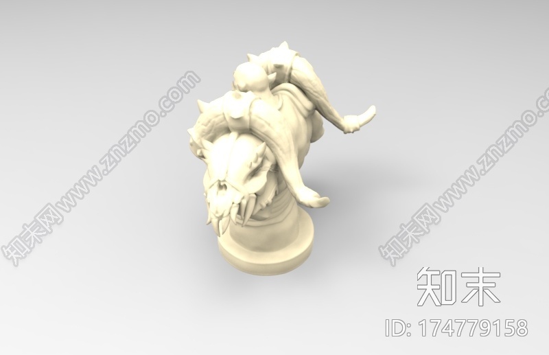 兽人半身3d打印模型下载【ID:174779158】