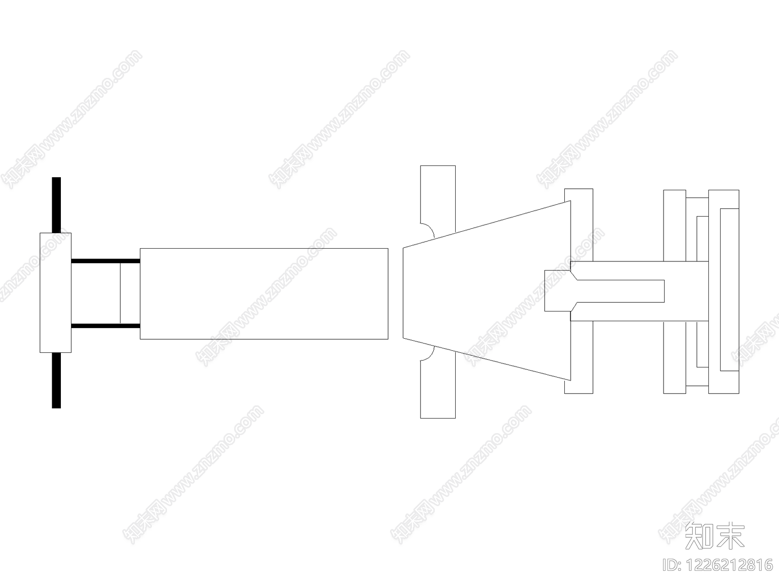 五金管件cad施工图下载【ID:1226212816】
