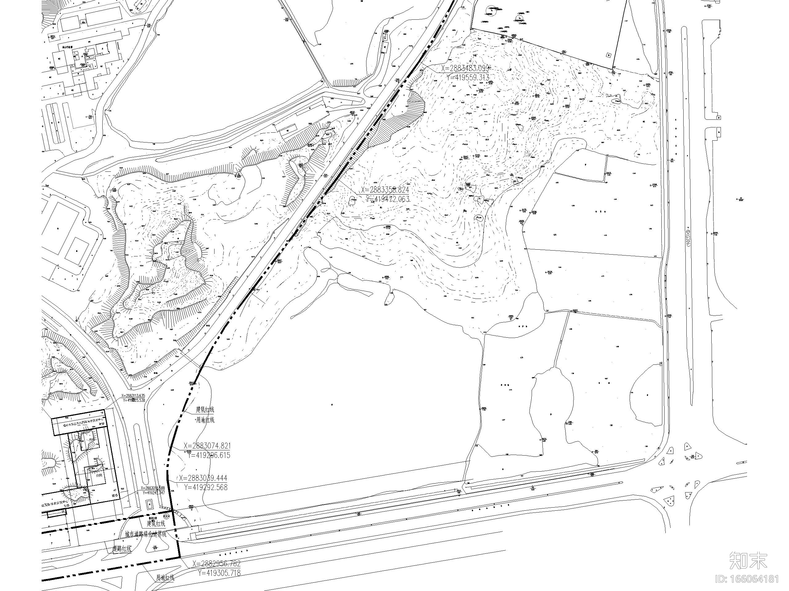 福州大学新校区教学区总平面图（CAD）施工图下载【ID:166064181】