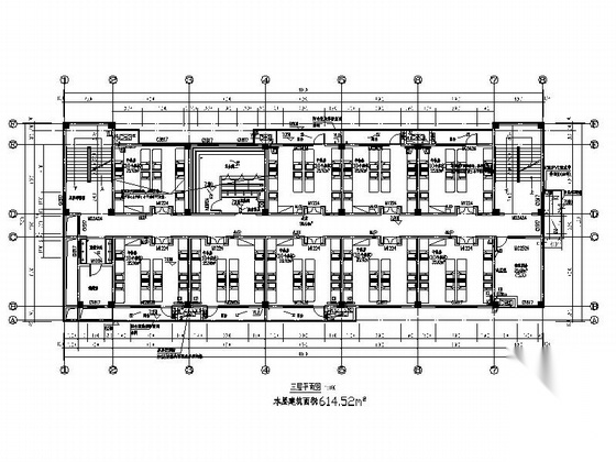 [湖南]现代风格小学建筑施工图（含学校所有楼）cad施工图下载【ID:166710163】