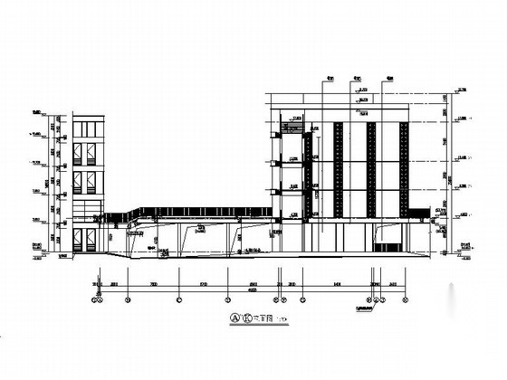 [湖南]现代风格小学建筑施工图（含学校所有楼）cad施工图下载【ID:166710163】