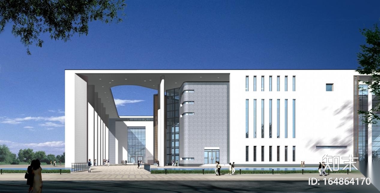 [浙江]现代简洁型大剧院建筑设计方案文本（含CAD及ps...cad施工图下载【ID:164864170】