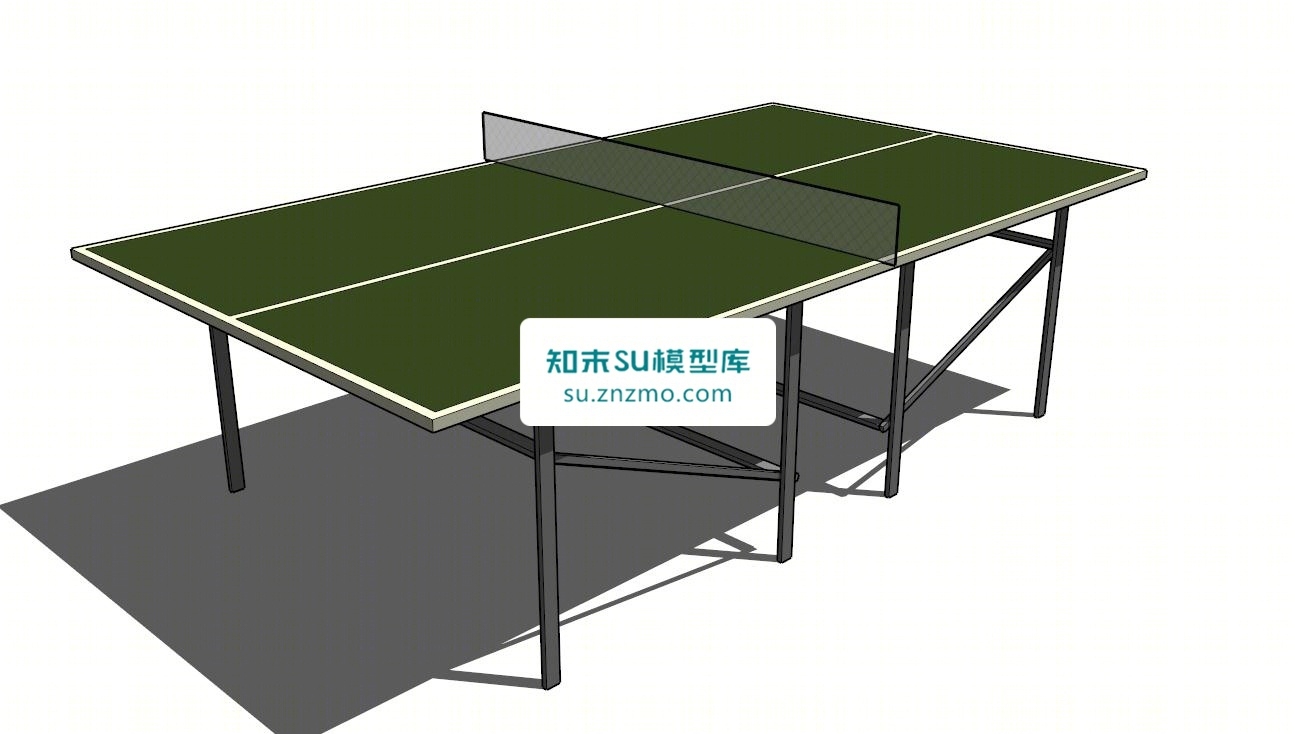 乒乓球桌台体育SU模型下载【ID:148508161】