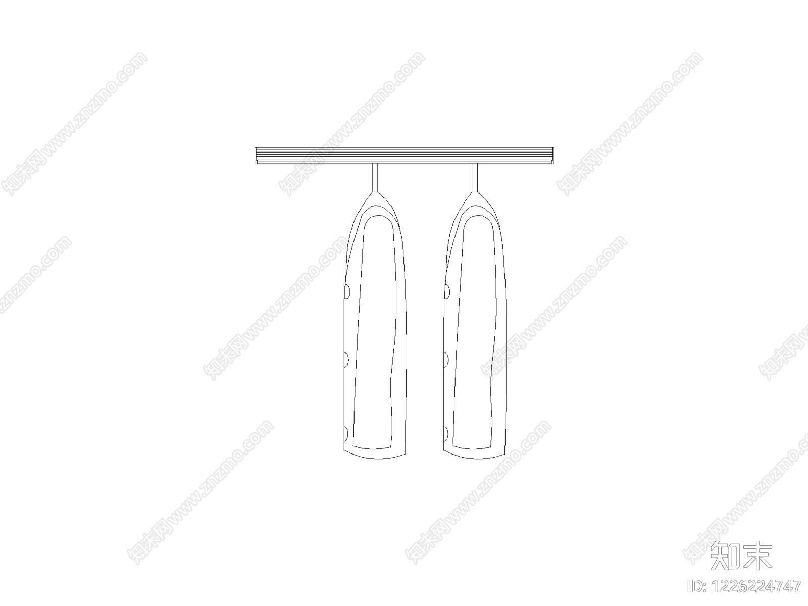 窗帘cad施工图下载【ID:1226224747】